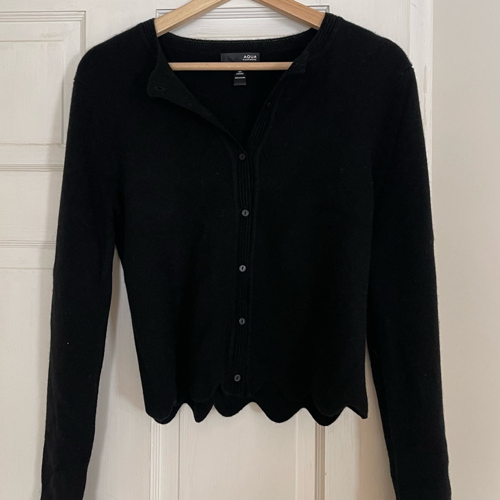 Aqua Cashmere Cardigan NWOT